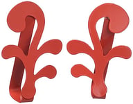 Agar Magnet Curtain Clips | 2 curtain pins | Glossy red