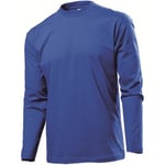 Stedman Classic Long Sleeve Men Royalblå bomull Small Herre