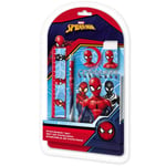 Spiderman skrivset 5 delar avengers penna suddgummi