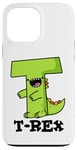 Coque pour iPhone 13 Pro Max Jeu de mots alphabet amusant T-Rex