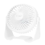 Brightium MINI VENTILATEUR DE TABLE USB 3W Ø15CM BLANC ALUA