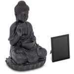 hillvert Solar trädgård fontän - hälsning Buddha figur LED-belysning