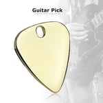 (Gold)5xMetal Pick Plectrum For Guitar Musical Instruments Accessory UK