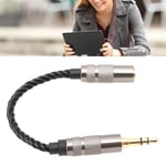 3.5 Male To 2.5 Female Adapter Silver Plated Copper Headphone Jack Conver Part