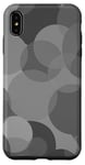 Coque pour iPhone XS Max Cercles gris classiques dans des graphismes cool