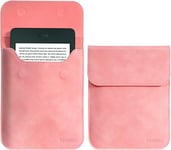 6 Pouces Étui Pour Tablette Kindle 11Ème Génération 2024/2022, Sac De Protection Avec Pochette Pour Kindle E-Reader, Rose