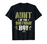 Aunt of The Birthday Boy Shirt Army Camouflage Aunt 1st T-Shirt