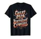 Great Papa Western Birthday Great Papa Birthday Cowgirl T-Shirt