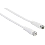 HAMA antennkabel - Coax hona till F-kontakt hane - 90db - 3 m