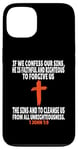 Coque pour iPhone 13 1 Jean 1:9 Écriture des versets bibliques