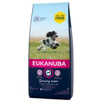 Eukanuba-kuivaruoka 15 + 3 kg kaupan päälle! - Puppy Medium Breed Chicken