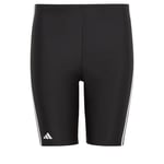 adidas Garçon Classic 3-Stripes Swim Jammers, Black/White, 13-14 Years