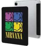 Étui Pour Ipad Pro 2021 Nirvana 12,9 Pouces, Type Ordinateur Portable, Support À Trois Volets Avec Porte-Stylo, Veille/Réveil Automatique