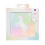 Talking Tables Lot de 20 table licorne fournitures de fête pour enfants | Vaisselle Pastel, Serviettes Recyclables et Jetables Anniversaire Filles, arc en ciel