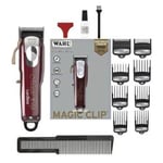 WAHL Pro Cordless Magic Clip Hair Clipper With Taper Lever and 8 Guide Combs-