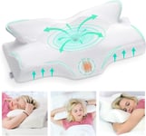 Elviros Cervical Contour Memory Foam Pillow for Neck Pain Orthopedic Neck Pillo