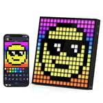 Divoom Pixoo-16 Pixel Art WiFi 16x16 LED Light Sign Digital Frame for Decoration Display,Smart Clock Lights Decorative with APP Control for Kids Gaming Room Bar Bedroom Home Wall Desk Gift