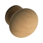 ALLES IM GRIFF Hemera Bouton de meuble en bois brut Ø 45 mm Profondeur 29 mm