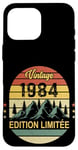 Coque pour iPhone 16 Pro Max Vintage 1984 Anniversaire 41 ans Homme Femme Année 80