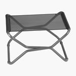 Lafuma Mobilier - Repose pieds de jardin pliable - next - Noir Tube Basalte