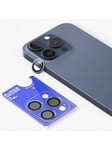 Blueo Sapphire Crystal Stainless Steel Camera Lens Protector - blue - iPhone 15 Pro Max