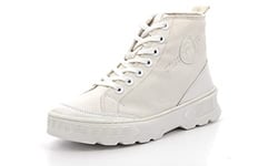 KICKERS Femme Way Basket, Blanc, 40 EU