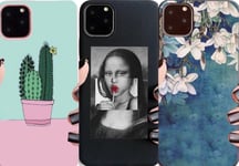 iPhone 12 Pro Max 3-PACK skal kaktus mona-lisa blommor