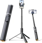 Moman IST01 Selfie Stick Tripod, 153 cm Aluminium Mobile Phone Tripod Portable Tripod Mobile Phone Holder Selfie Rod for Smartphones, All in 1 Selfie Stick