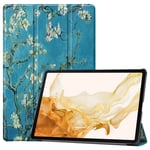 Samsung Galaxy Tab S10 Plus etui med trykk - Apricot Blossom