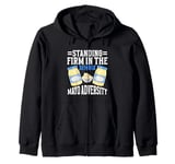 Standing Firm in the Face of Mayo Adversity Mayo Hater Zip Hoodie