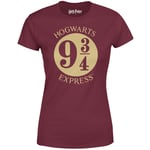 Harry Potter Platform Burgundy Women's T-Shirt - XL