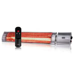 Alpina Electric Patio Heater Indoor Outdoor Infrared Hanging Heater with Remote Control 2000W