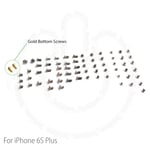 Complete Screw Set Replacement for iPhone 6S PLUS 5.5" With 2 Gold Bottom Screws