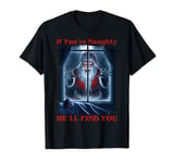 He'll Find You Bloody Santa Terror Christmas Frightening Kid T-Shirt