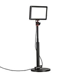 Rollei - Lumis Key Light - Lampe vidéo LED - avec trépied de Table - avec télécommande sur Le câble pour éclairer Les Flux vidéo et Les conférences - 28555 - Noir
