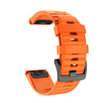 26 22 20MM silikonarmband för watch för Garmin Fenix 6X 6 6S Pro 7X 7 Easyfit Armband Fenix 5 5X 5S Plus Smartwatch Armband Orange 22mm Fenix 6 6 Pro