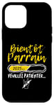 Coque pour iPhone 12 mini Bientôt Parrain Veuillez Patienter Demande Parrain Marraine