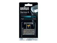 Braun Series 5 Kombipack 51S - Reservefolie Og -Skjærer - For Barbermaskin - Sølv - For Braun Activator 8595  Series 3 360  5 510, 530, 550, 550 Cc, 560, 570Cc, 570S, 590, 590 Cc