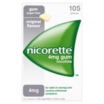 Nicorette Original Gum 4mg 105 pieces EXP. 11.2024