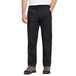 Peter Storm Mens Nebraska Zip-off Walking and Hiking Trousers with Multiple Pockets - Black - Size 30 (Waist)