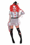 Dreamgirl Wicked Clown IT Pennywise Sexy Adult Womens Halloween Costume 11637