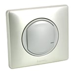 LEGRAND - Interrupteur Connecté à Option Variateur pour Installation Céliane With Netatmo - Interrupteur à Câbler - Avec Plaque - Métal Titane