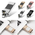 8-128gb Usb Memory Disk Pen Flash Drive Storage Stick For Iphone Pc Android Ios