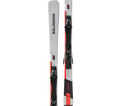 S/Max X9 Ti alpinskidor Dam Chrome/Neon Red/Black 170