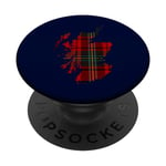 Carte tartan de l'Écosse PopSockets PopGrip Interchangeable