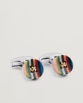 Paul Smith Button Stripe Cufflink Multi