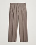 Auralee Superlight Wool Slacks Top Brown