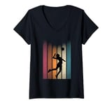 Womens Retro Volleyball Player Volleyball Coach Volleyball V-Neck T-Shirt