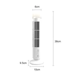 Electric LED Tower Fan USB Vertical Bladeless Fans 2 Speed Mute Cooler Mini Air