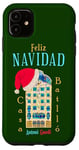 iPhone 11 Merry Christmas, Antoni Gaudi drawing, Barcelona Spain Case